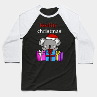 Koality Christmas Happy Koala Baseball T-Shirt